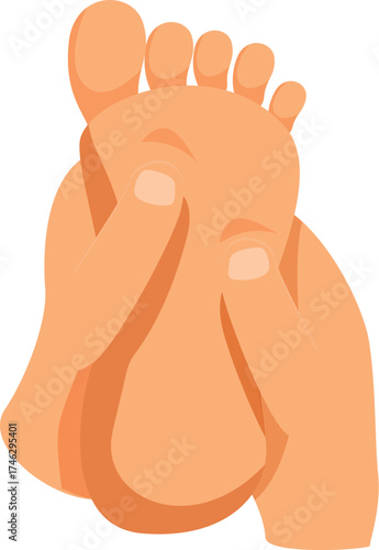 Hands massaging foot, providing relaxation and relief