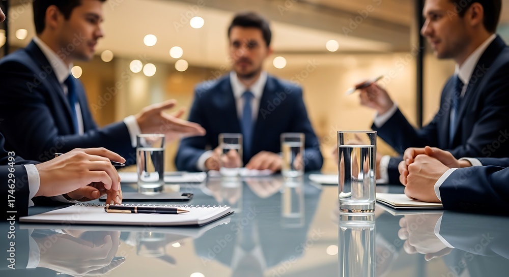 Fototapeta premium Businessmen meeting discussion teamwork collaboration