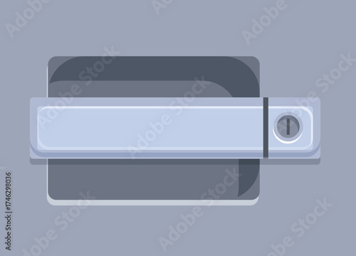 Secure and stylish door handle providing access and enhancing home security