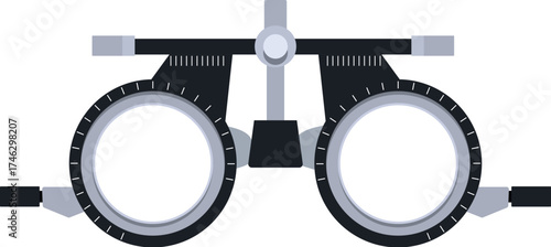 Phoropter measuring eyesight, helping ophthalmologists provide accurate prescriptions for optimal vision correction