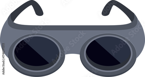 Welding goggles protect eyes from sparks and radiation during welding