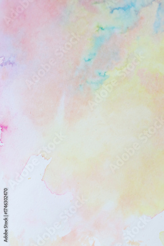 colourful pastel abstract aquarelle blurred background with free space