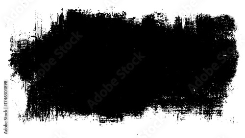 rectangular grunge template backgrounds. Black shapes with ripped jagged borders on white background. Vintage grunge boxes for collage, text, banner, sticker design.