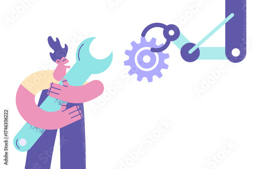 Future technology and artificial intelligence concept