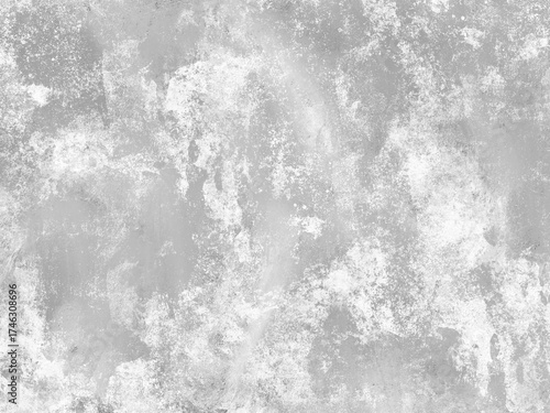 Concrete wall white grey color for background. Old grunge textures with scratches and cracks. White painted cement wall texture.