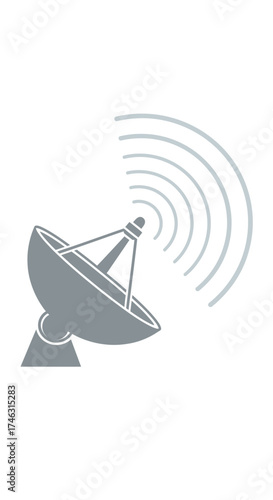 Satellite Dish Broadcasting Signals.