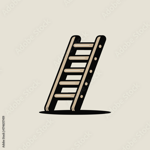 vector illustration of a ladder