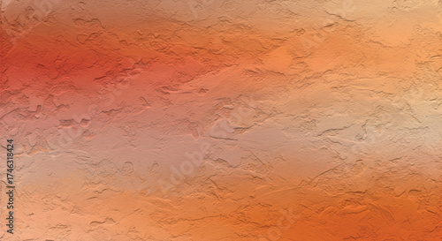 Abstract orange textured background stucco wall effect warm color palette for graphic design and backgrounds