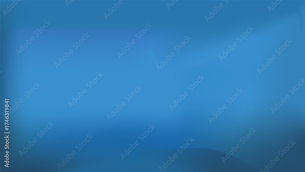 Obraz premium Abstract Blue Gradient Background, Smooth Deep Blue Backdrop
