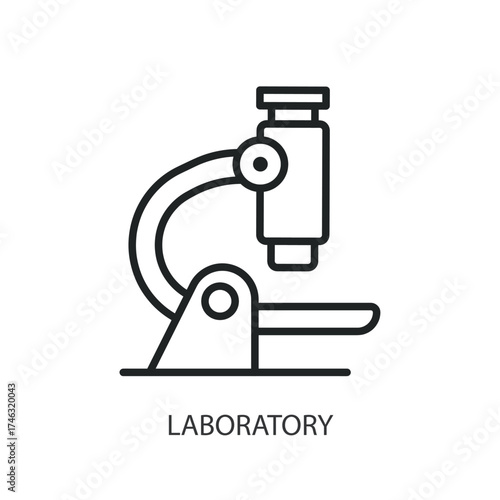 Laboratory  thin line vector icons.