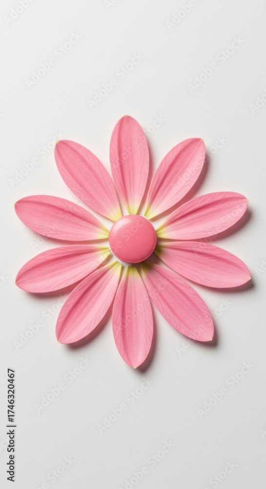 Obraz premium Medical tablet as flower core symbolizing health and inner potential growth