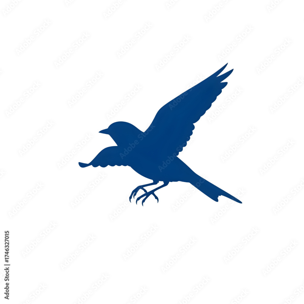 Obraz premium vector illustration of a flying bird