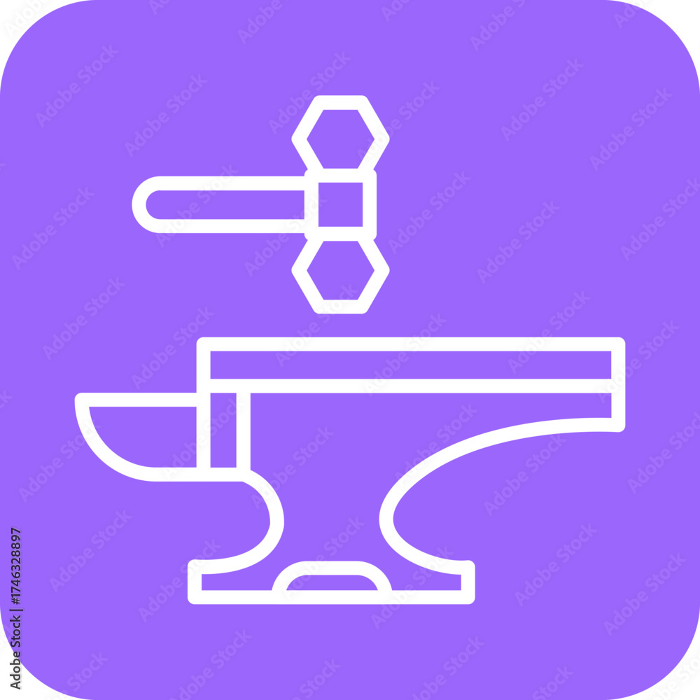 Obraz premium Blacksmith Icon Style