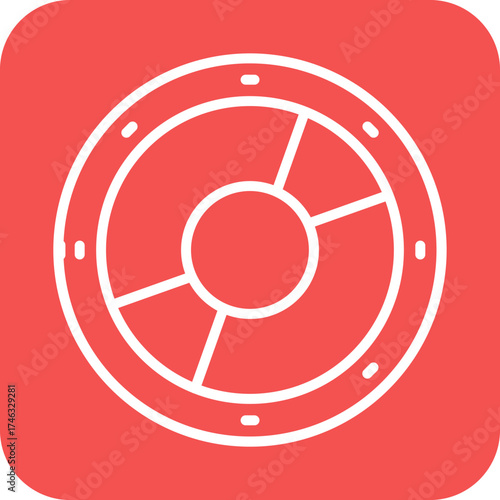Viking Shield Icon Style