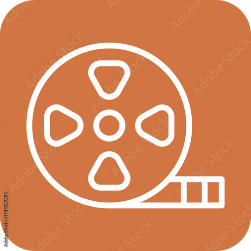 Film Reel Icon Style