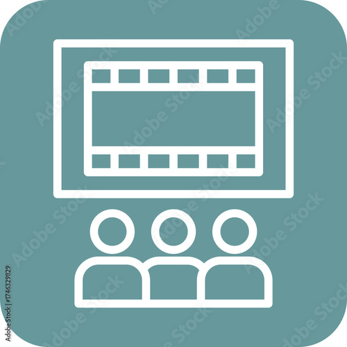 Cinema Screen Icon Style