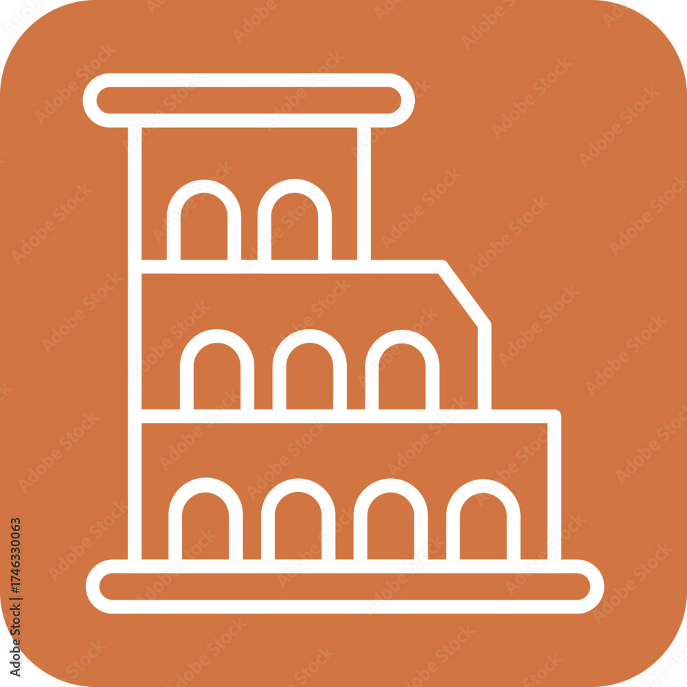 Fototapeta premium Colosseum Icon Style