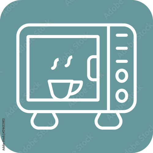 Coffee Oven Icon Style