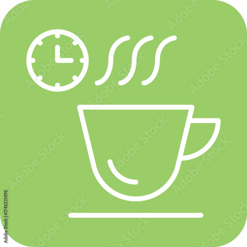 Coffee Time Icon Style