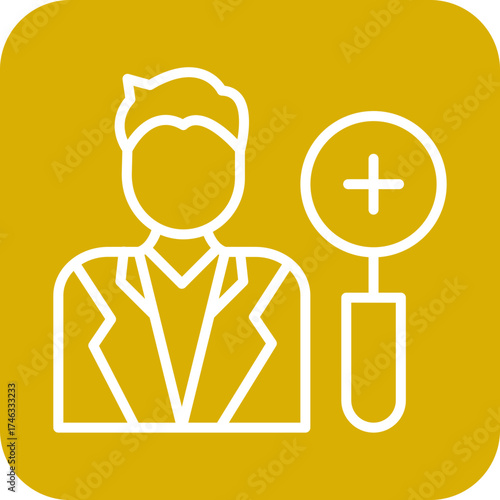 Dermatologist Male Icon Style