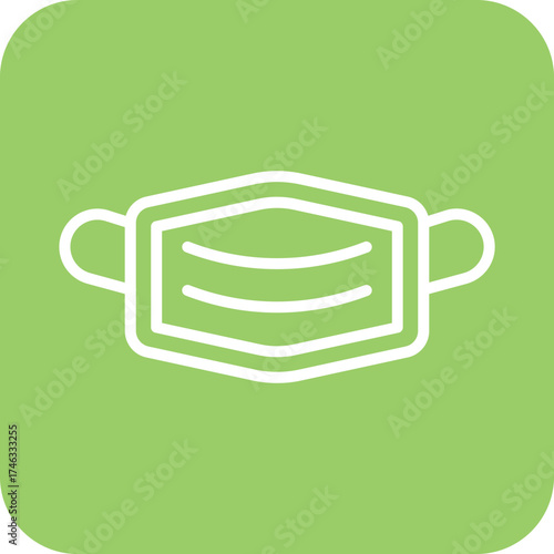 Face Mask Icon Style