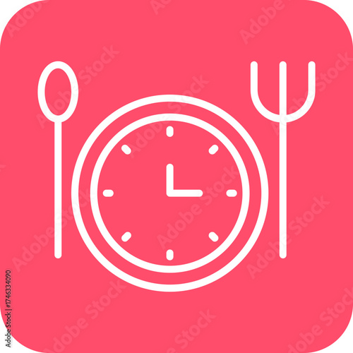 Intermittent Fasting Icon Style
