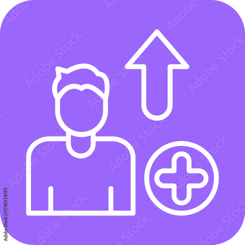 Gain Weight Icon Style