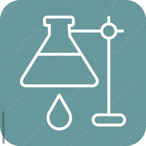 Retort Stand Icon Style