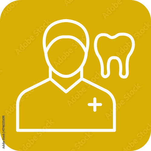 Dentist Male Icon Style
