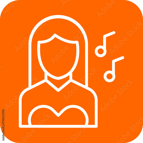 Musician Female Icon Style