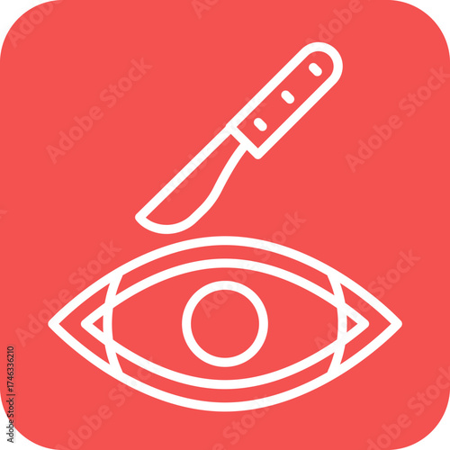 Eye Surgery Icon Style