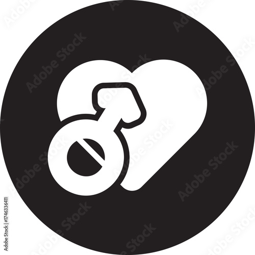 male gender glyph icon