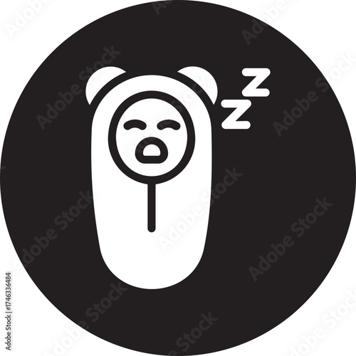 sleeping glyph icon