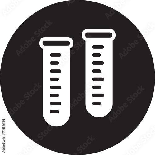 test tube glyph icon