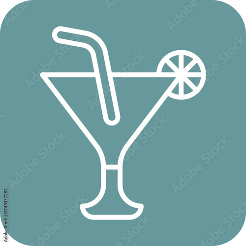 Cocktail Icon Style