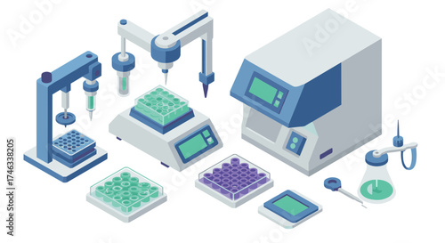 Isometric lab equipment: cutting-edge tools for modern scientific research