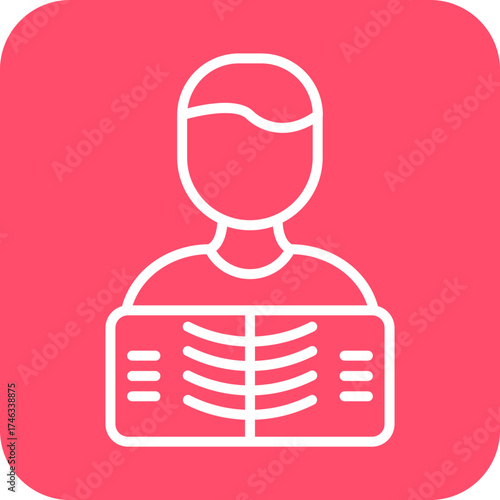 Man X ray Icon Style