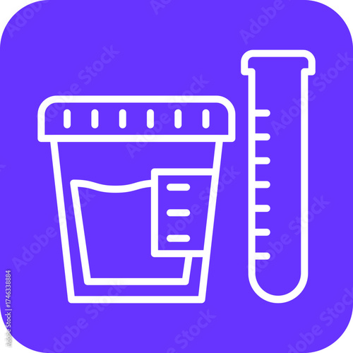 Urine Test Icon Style
