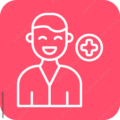 Male Patient Icon Style