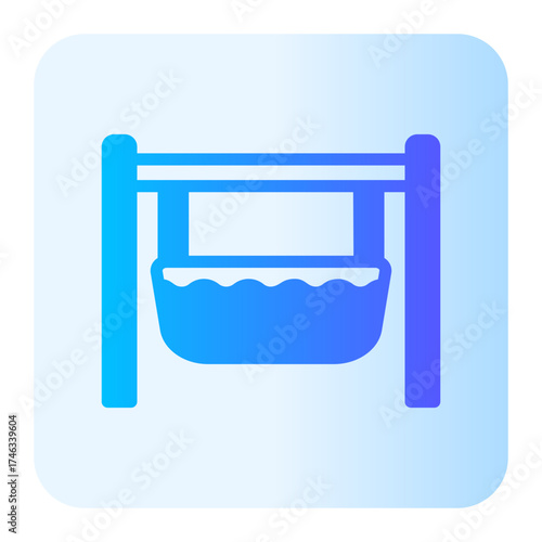 cradle gradient icon