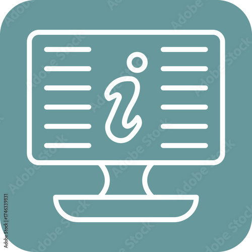 Digital Information Icon Style