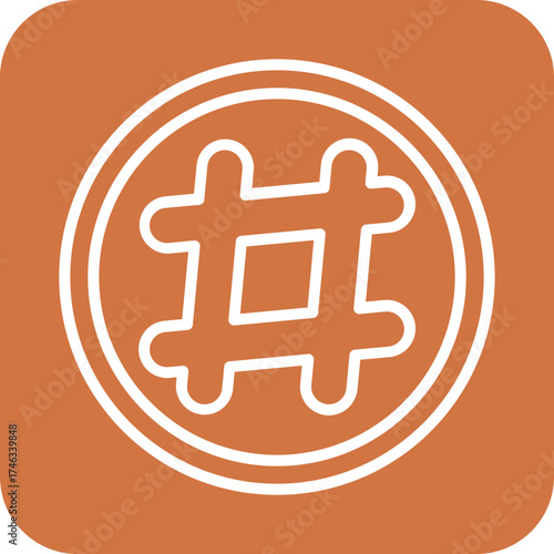 Hashtag Icon Style