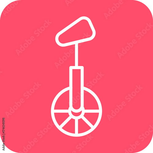 Monocycle Icon Style