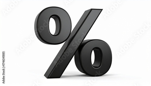 percent sign on white background
