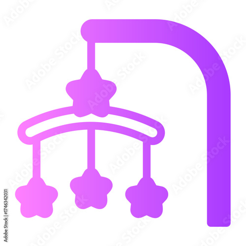 crib mobile gradient icon
