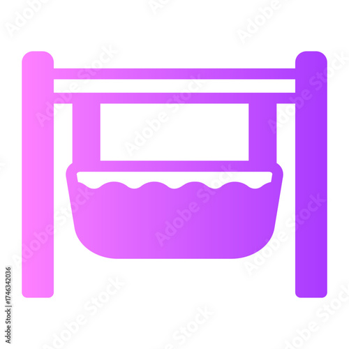 cradle gradient icon