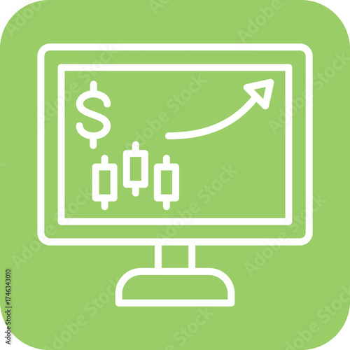 Online Trading Icon Style