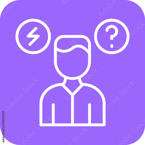 Anxiety Disorder Icon Style