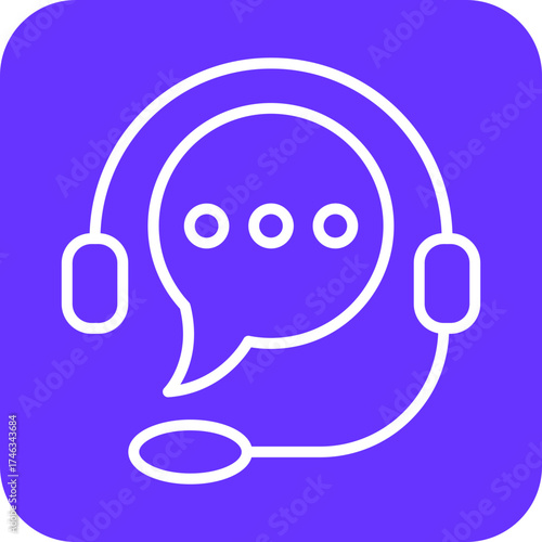 Customer Service Icon Style