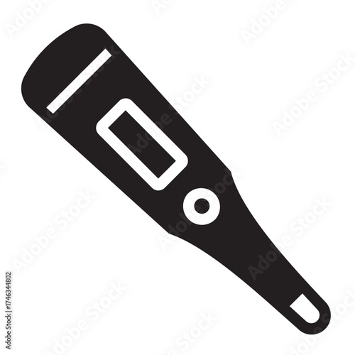 thermometer glyph icon